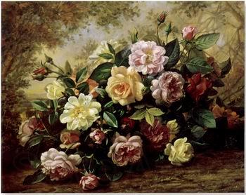 unknow artist Floral, beautiful classical still life of flowers.086 France oil painting art